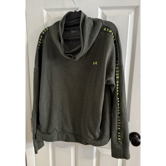 Under Armour Green Cowl Neck Sweatshirt Hoodie Women's Size XXL - Picture 1 of 9